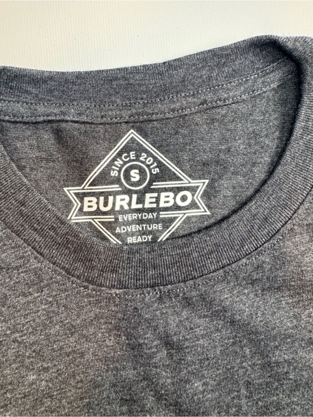 NWT BURLEBO Camo Logo Pocket Graphic T-Shirt Gray Men’s S - Picture 3 of 4